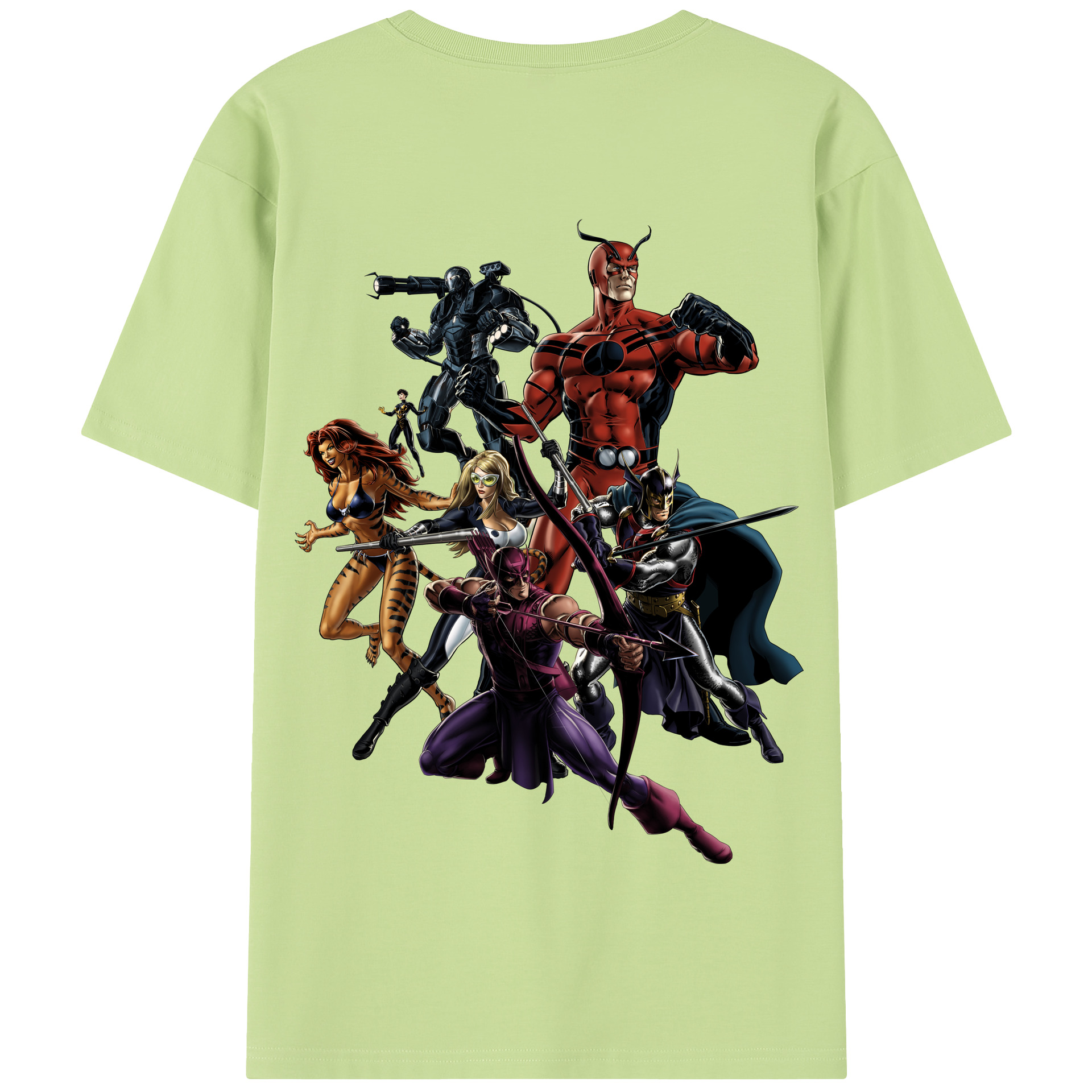 （画像用） アベンジャーズ The Avengers 綿100％半袖Tシャツ（背面プリント）